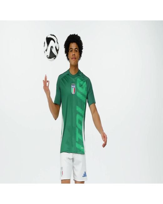Adidas Green Italy Pre-Match Jersey for men