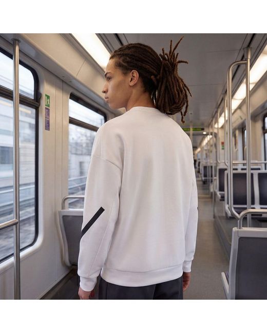 Adidas White Z.N.E. Sweatshirt for men