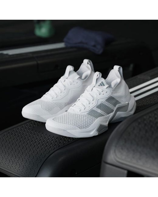 Adidas White Rapidmove Adv 2 Hiit Training Shoes for men