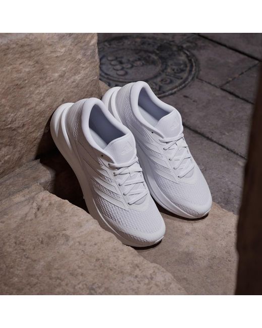 Adidas White Runfalcon 6 Cloudfoam Running Shoes for men