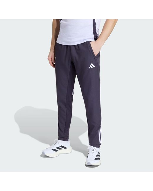 Adidas Blue Manchester United Tiro 25 Competition Presentation Tracksuit Bottoms for men
