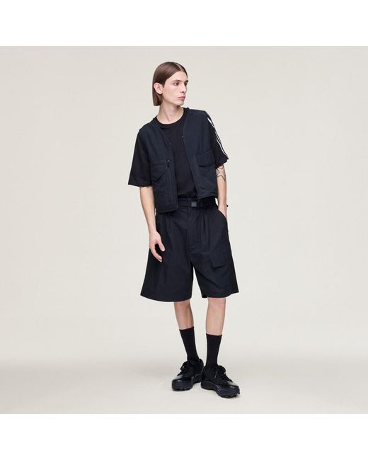 Adidas Blue Y-3 Tactical Utility Vest for men