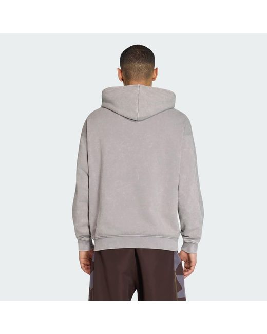 Adidas Gray Amg Washed Hoodie for men
