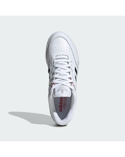 Adidas White Drop Step Low Shoes for men