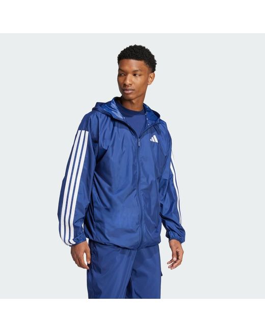 Essentials 3-Stripes Windbreaker Giacca per Capispalla di Adidas in Blue da Uomo