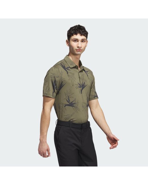 Adidas Green Oasis Mesh Polo Shirt for men