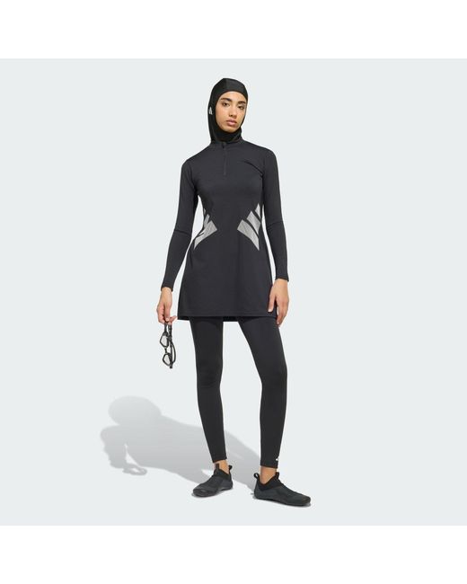 Adidas Black Full-Length Swim Tights