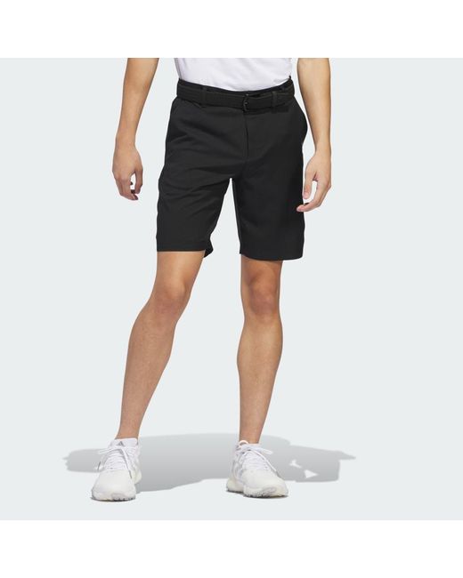 Adidas Black Adi Advantage Golf Shorts for men