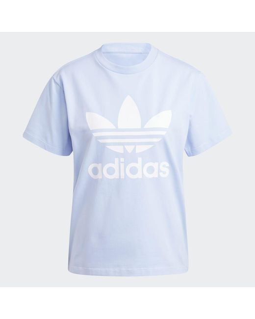 Adidas Blue Adicolor Classics Trefoil Tee