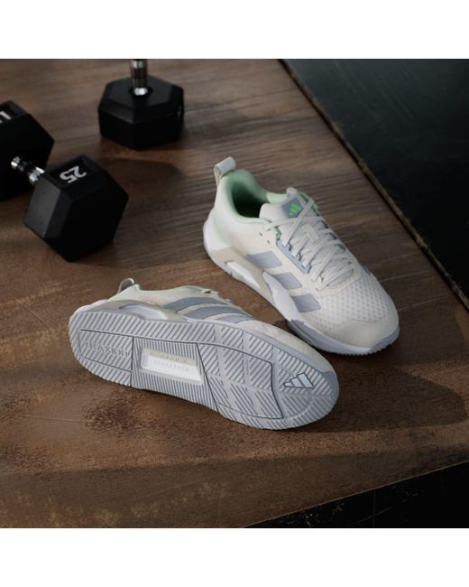 Adidas White Dropset Control Sneaker