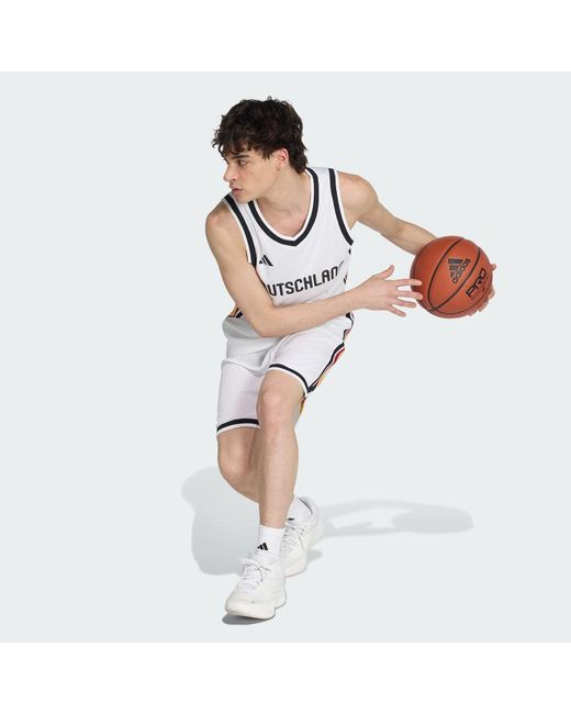 Adidas Gray Dbb Basketball Home Jersey for men