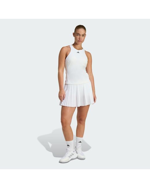 Adidas White Tennis Tennis Climacool Y-Tank Ke8863
