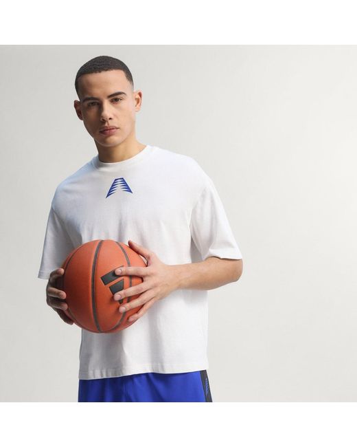 Adidas Blue Anthony Edwards Believe That T-Shirt for men
