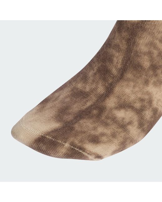 Adidas Brown Tie Dye Crew Socks 3 Pairs