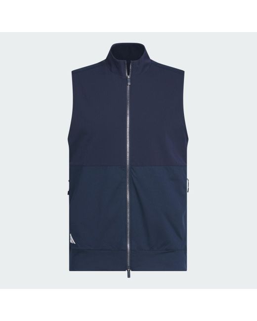 Adidas Blue Ultimate365 Tour Full-Zip Vest for men