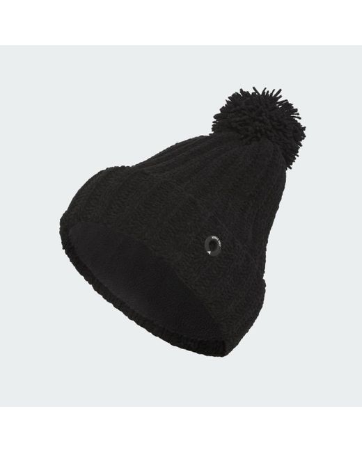 Adidas Chenille Cable-knit Pom Beanie in het Black