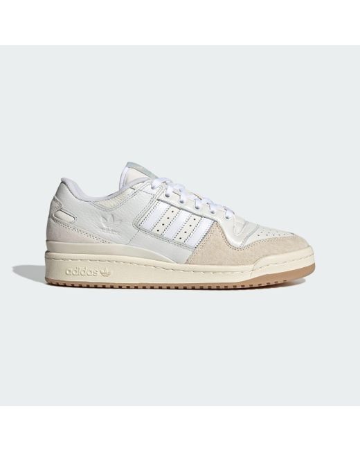 Adidas White Forum 84 Low Adv Shoes