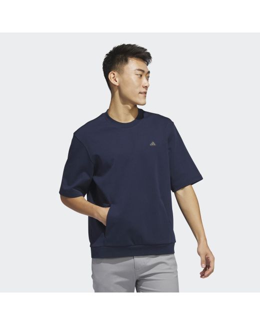 Go-To Crew Golf Sweatshirt di Adidas in Blue da Uomo