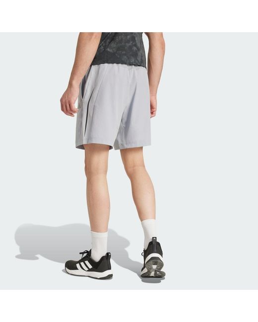 Adidas Gray Tech Apparel Shorts for men