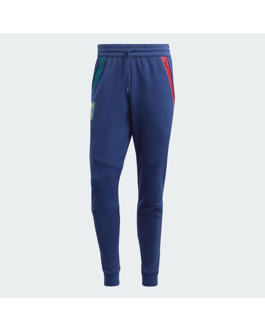 Adidas Blue La Galaxy Travel Pants for men
