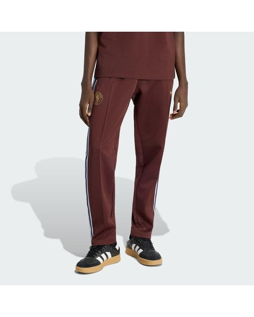 Adidas Red Aston Villa Fc Originals Track Pants for men