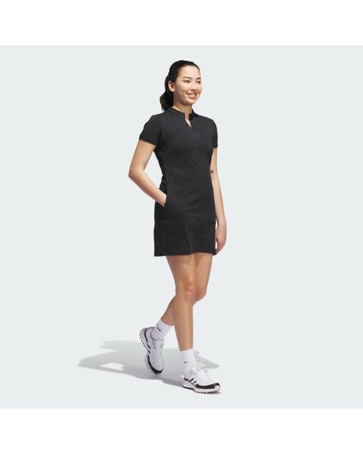 Abito Jacquard Go-To di Adidas in Black