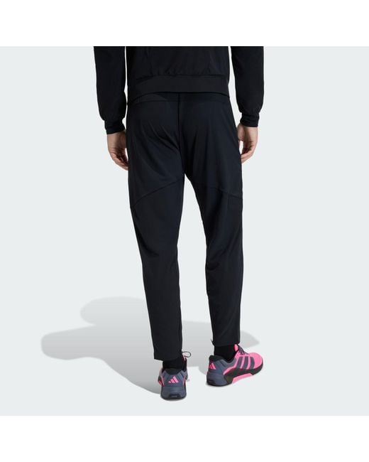 Adidas Black D4T Workout Joggers for men