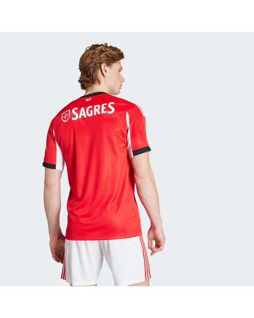 Adidas Red Benfica 25/26 Home Jersey for men