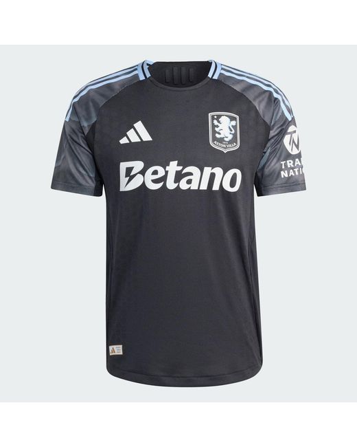 Adidas Black Aston Villa Fc 25/26 Away Authentic Jersey for men