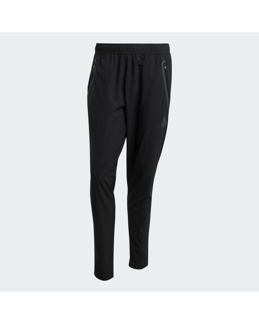 Adidas Black Tiro 25 Competition Vis Tech Travel Pants for men