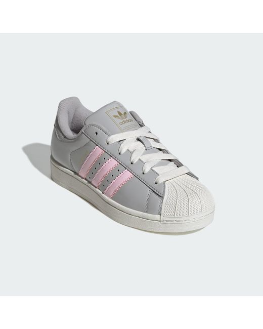 Adidas Gray Superstar Shoes