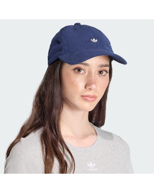 Adidas Blue Corduroy Baseball Cap