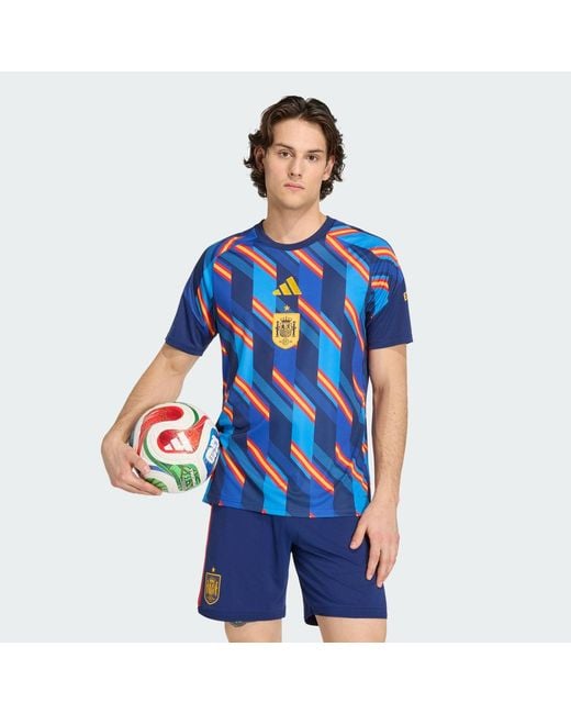 Adidas Blue Spain 26 Home Pre Match Jersey for men