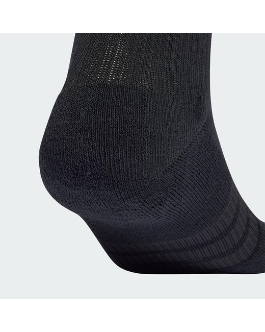 Adidas Black Essentials Cushioned Crew Sock 10Pp