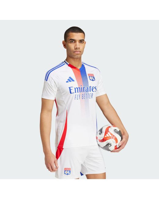 Adidas Blue Olympique Lyonnais 24/25 Home Jersey for men