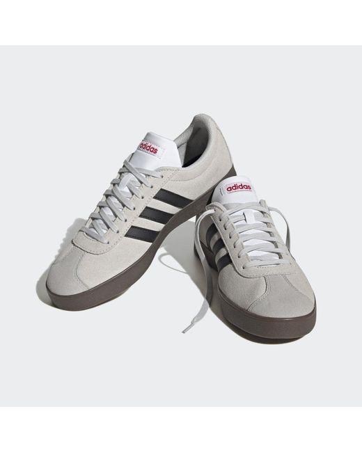 Adidas Gray Vl Court 2.0 Shoes