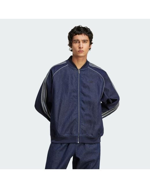 Adidas Blue Sst Adicolor Loose Sst Denim Stone for men