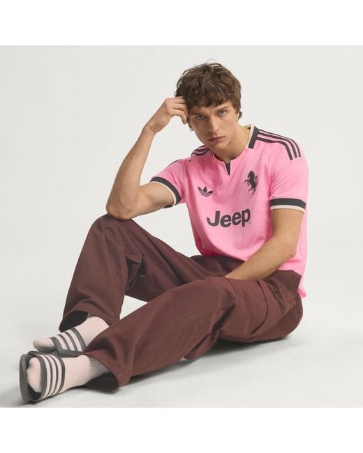 Adidas Pink Juventus 26/27 Away Authentic Jersey for men