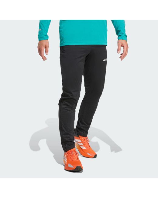 Adidas Blue Terrex Xperior Cross-Country Ski Softshell Joggers for men