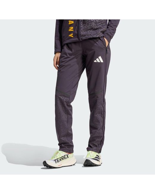Adidas Blue Ger Xpr Crosscountry-Ski Softshell Bottoms