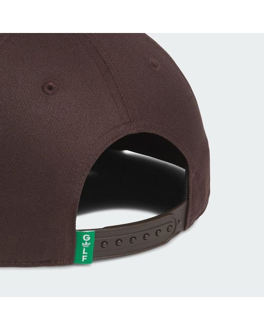 Adidas Brown Originals Golf Tour Archive 5-Panel Patch Hat for men
