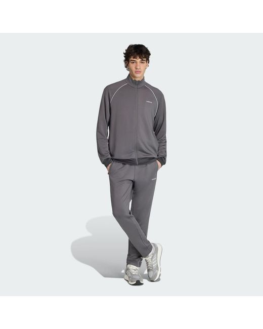 Tuta Tech di Adidas in Gray da Uomo