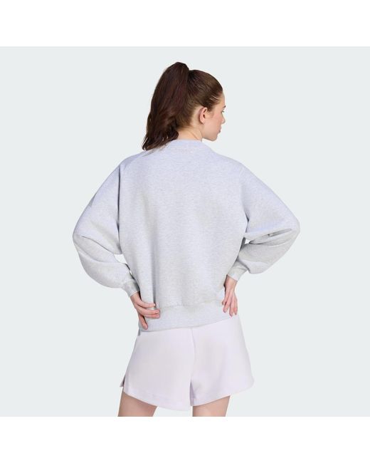 Adidas Blue Soft Lux Loose Sweatshirt