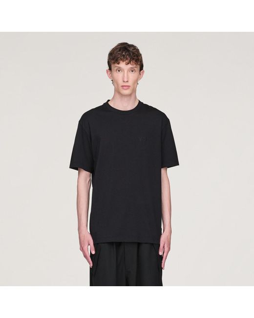 Adidas Black Y-3 Regular Short Sleeve T-Shirt
