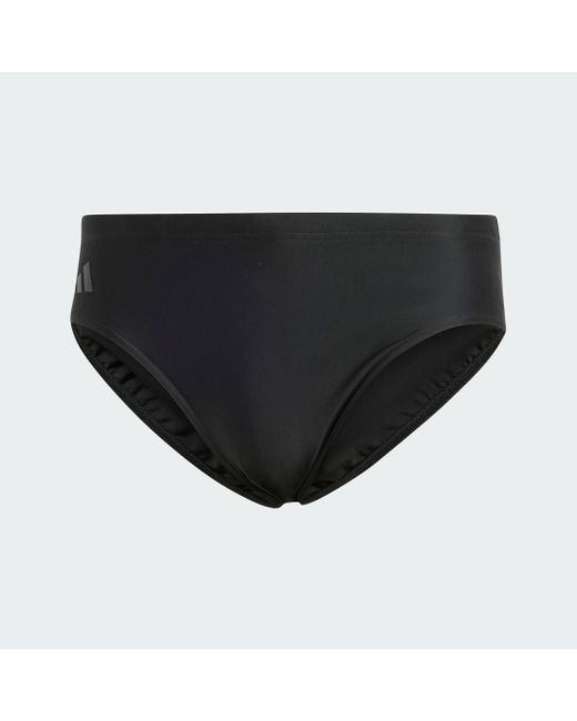 Adidas Brown Lineage Swim Trunks for men