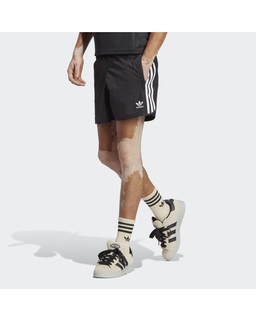 Adidas Black Adicolor Classics Sprinter Shorts for men