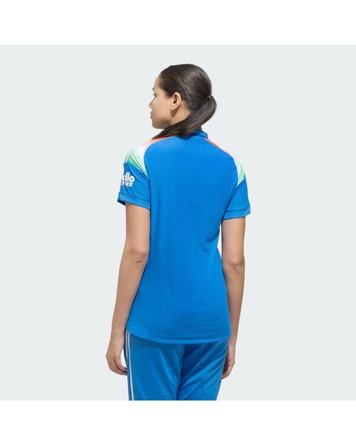 Adidas Blue India Cricket Odi Jersey W
