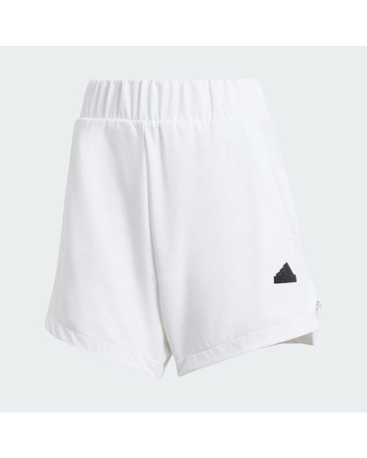 Adidas White Z.N.E. Woven Shorts