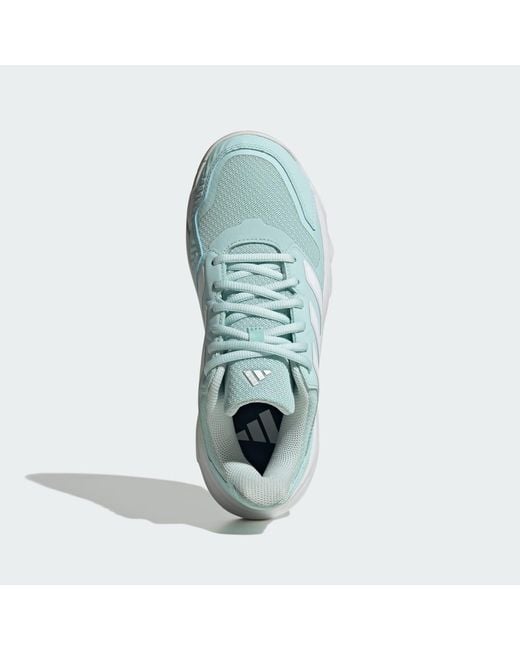 Adidas Blue Courtjam Control 3 Tennis Shoes