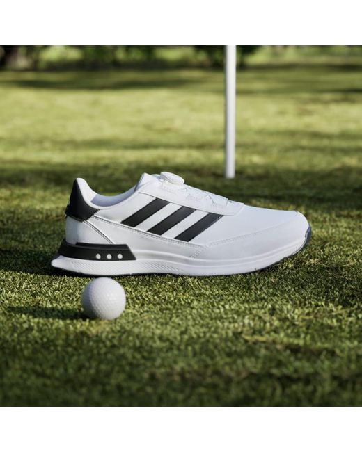 Adidas White S2g Spikeless Boa 24 Wide Golf Shoes for men